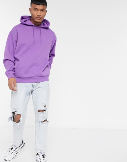 ASOS DESIGN oversized hoodie in purple