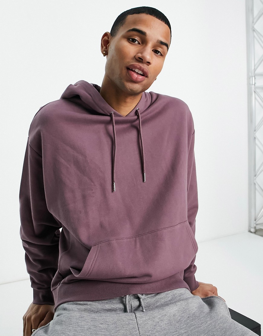 ASOS DESIGN oversized hoodie in purple