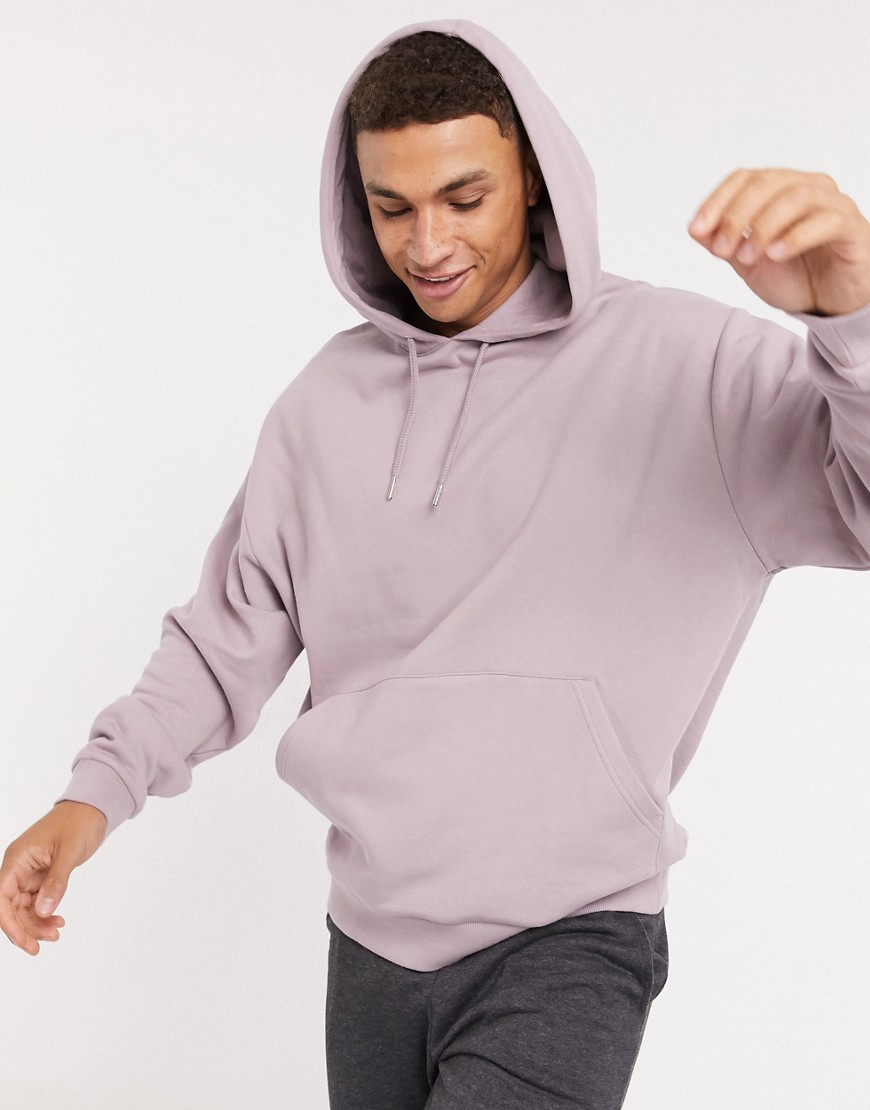 ASOS DESIGN oversized hoodie in purple