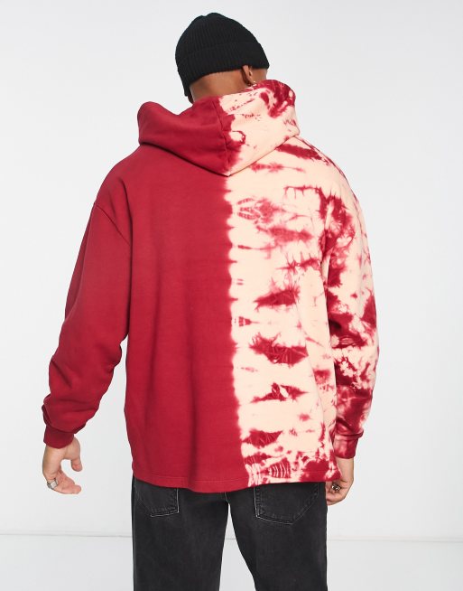 ASOS Heavyweight Oversized Hoodie in Red for Men