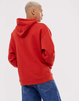 ASOS DESIGN oversized hoodie in red | ASOS