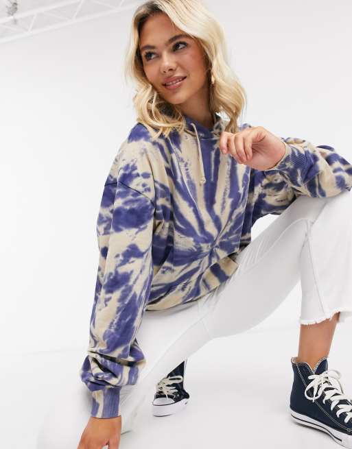 ASOS DESIGN oversized hoodie in spiral grunge tie dye | ASOS