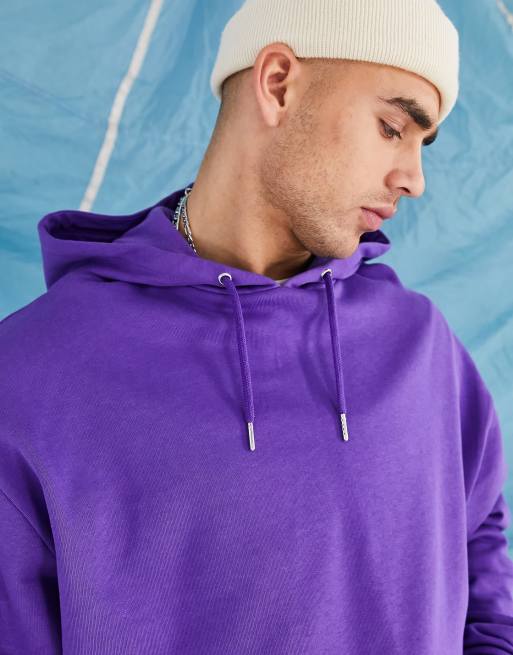 Purple discount hoodie asos