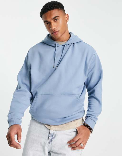 Washed blue outlet hoodie