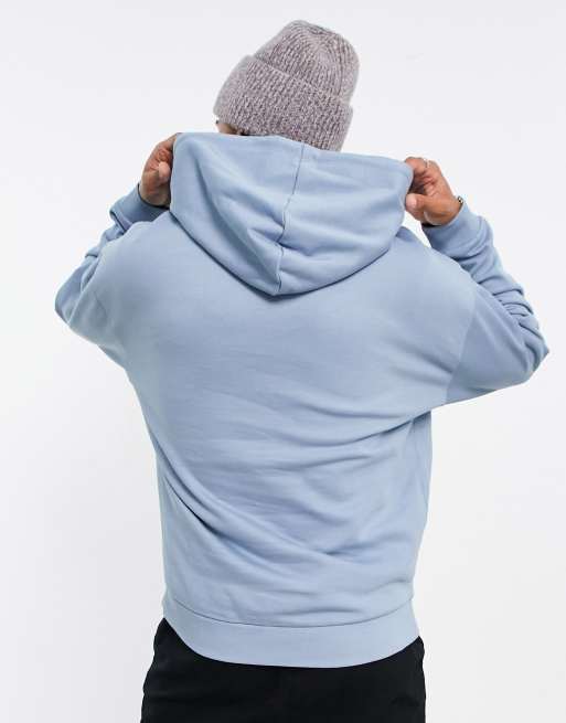 ASOS DESIGN oversized hoodie in washed blue, 2 of 4