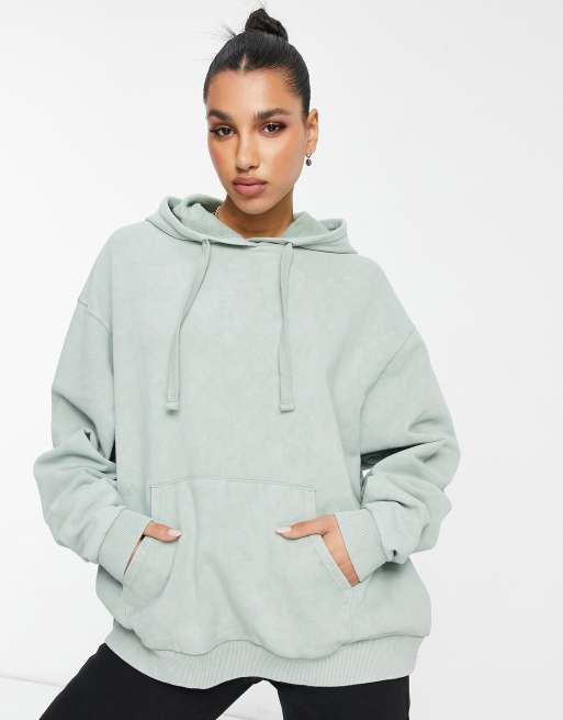  Other Stories Oversized Hooded Boxy Sweatshirt in Black