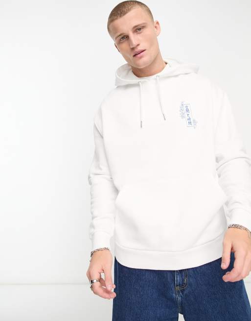Asos white hoodie sale
