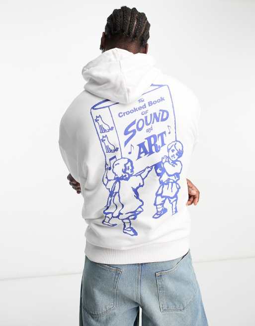 ASOS DESIGN oversized hoodie in white, 2 of 4