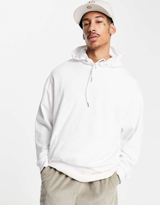 White cheap hoodie oversized