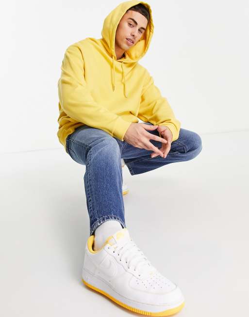 ASOS DESIGN oversized hoodie in yellow