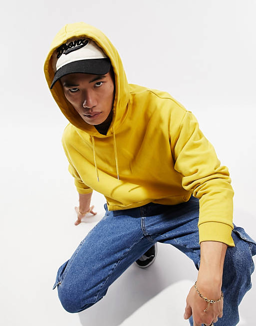 ASOS DESIGN oversized hoodie in yellow | ASOS