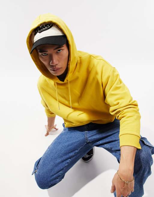 ASOS DESIGN oversized hoodie in yellow ASOS