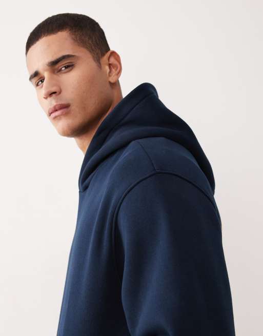ASOS DESIGN - Oversized hoodie met bolle tekstprint in marineblauw, 4 van 5