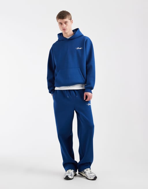 ASOS DESIGN - Oversized hoodie met grafische print in blauw, 4 van 5