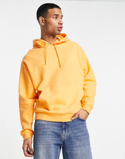 ASOS DESIGN - Oversized hoodie met pasteloranje