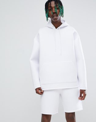 witte oversized hoodie