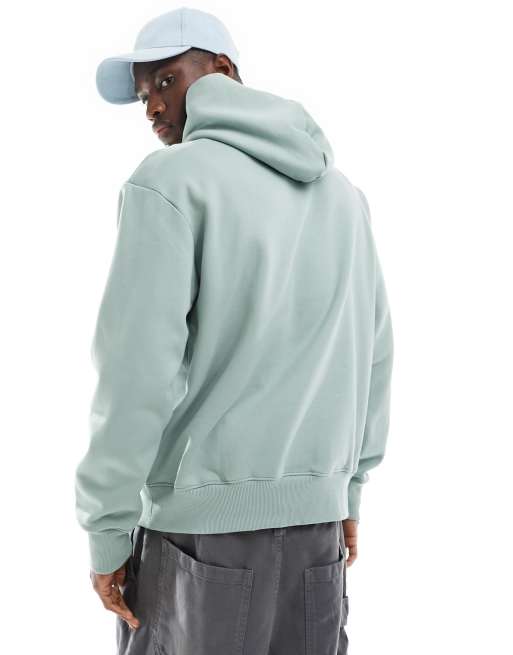 ASOS DESIGN - Oversized hoodie van van premium zware stof in lichtgroen, 2 van 4