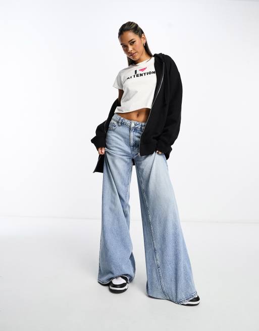 ASOS DESIGN - Oversized hoodie van zware stof met rits in zwart, 3 van 4