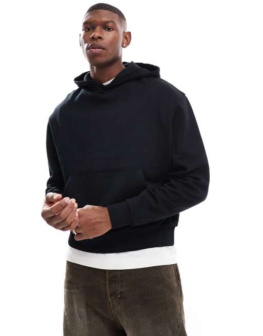 Asos black hoodie sale
