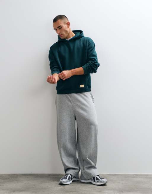 ASOS DESIGN oversized hoodie with back print in green, 4 of 5