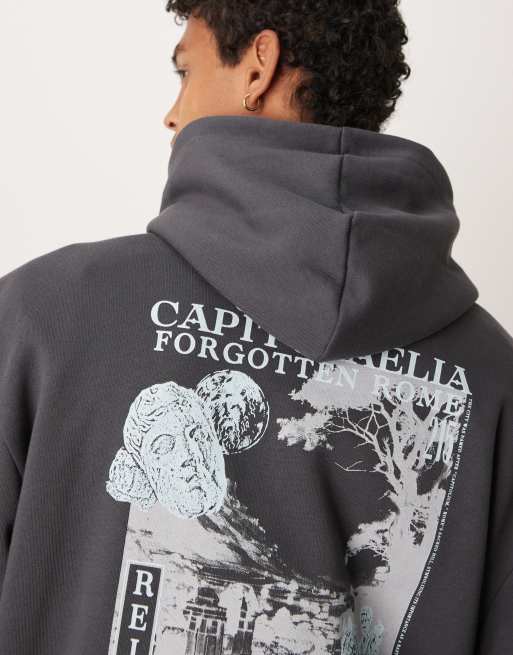 Hoodies & Sweatshirts | Oversized Space Back Print Hoodie