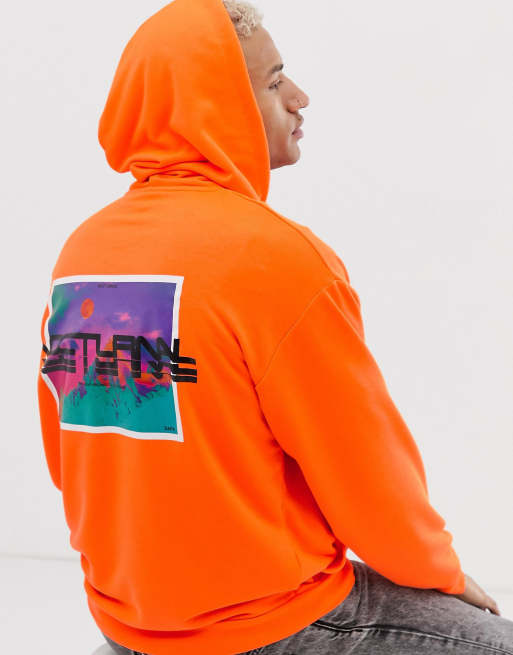 Designer cheap orange hoodie