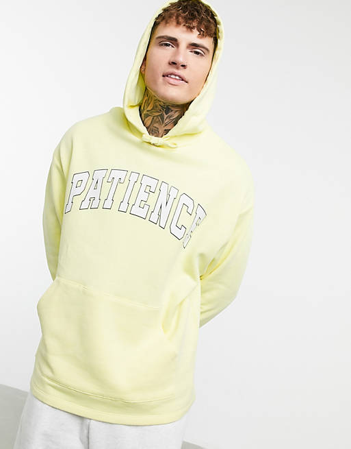 ASOS DESIGN oversized hoodie with chest print text | ASOS