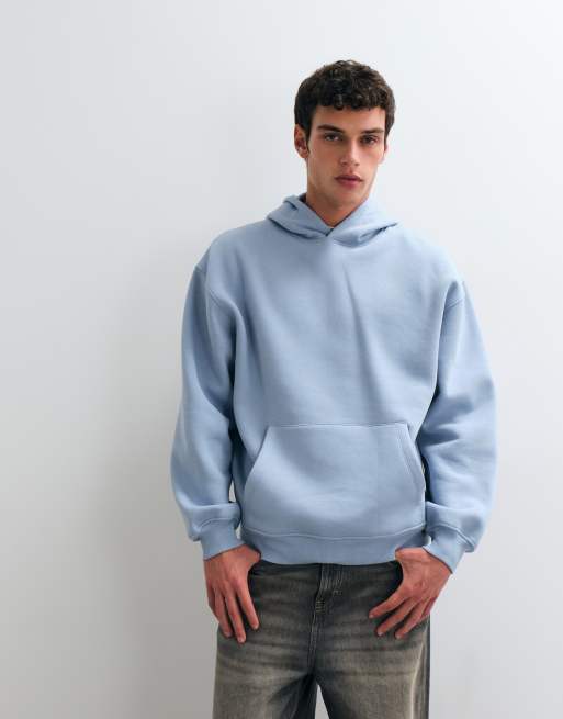 ASOS DESIGN oversized hoodie with dragon print in blue, 2 of 5