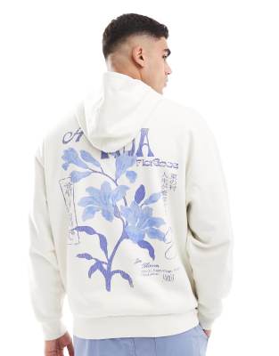 Oversized Hooded Sweatshirt with Back Print Hoodie