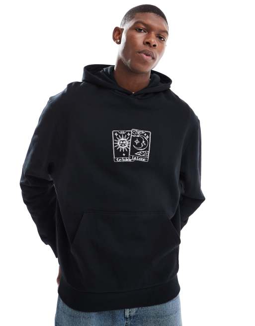 Asos black hoodie sales