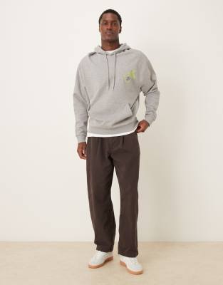 Asos Design Oversized Hoodie With Fruit Print In Multi