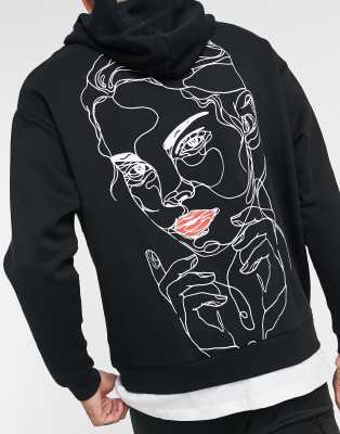 oversized hoodie print