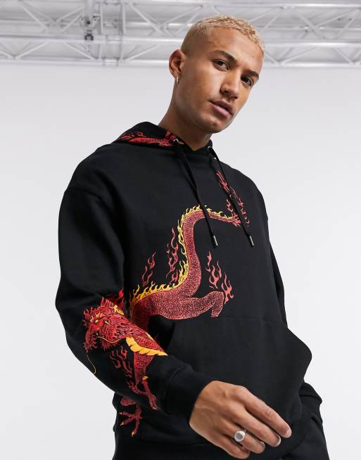 Hoodie with dragon design new arrivals