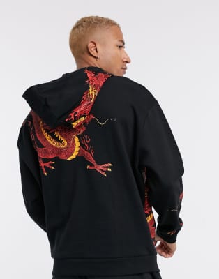 dragon print hoodie