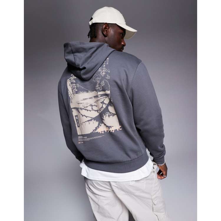 ASOS DESIGN extreme oversized hoodie with back text print in