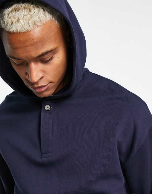 ASOS DESIGN oversized hoodie in navy, ASOS