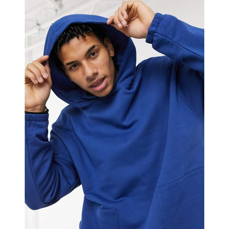 ASOS DESIGN oversized hoodie and oversized sweatpants with cargo pocket  tracksuit in blue