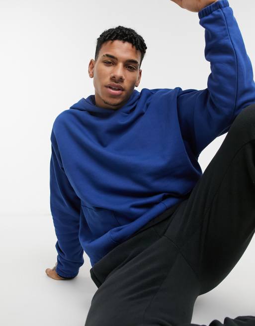 ASOS DESIGN oversized hoodie in turquoise blue