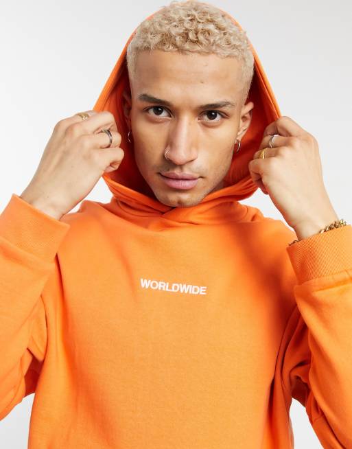 Orange hoodie asos hotsell