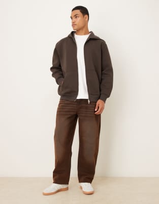 Asos Design Oversized In Brown