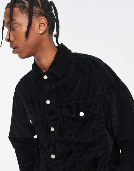 Oversized black outlet cord jacket