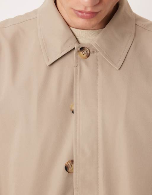 ASOS DESIGN oversized jacket in stone, 5 of 5