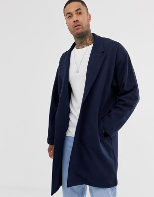 navy duster coat