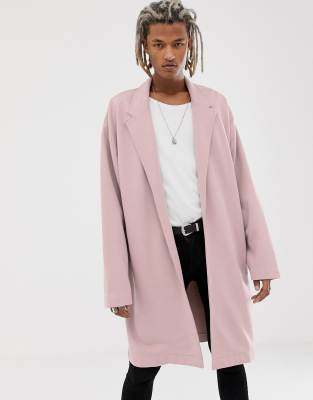 pink duster coat