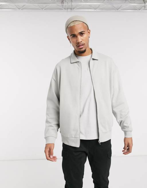 Light grey harrington jacket sale