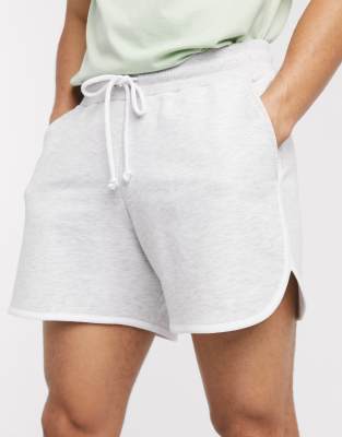 white runner shorts