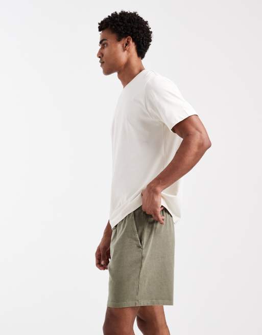 ASOS DESIGN oversized jersey short met achterzak in donkergroen, 2 van 5