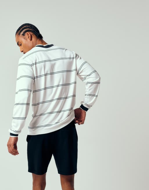 ASOS DESIGN - Oversized jersey short met plat gestikte plooitjes in zwart, 3 van 7