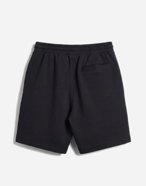 ASOS DESIGN - Oversized jersey short met plat gestikte plooitjes in zwart, 7 van 7