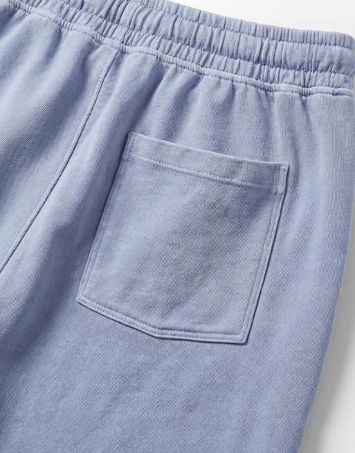ASOS DESIGN oversized jersey short with back pocket in blue, 8 of 9